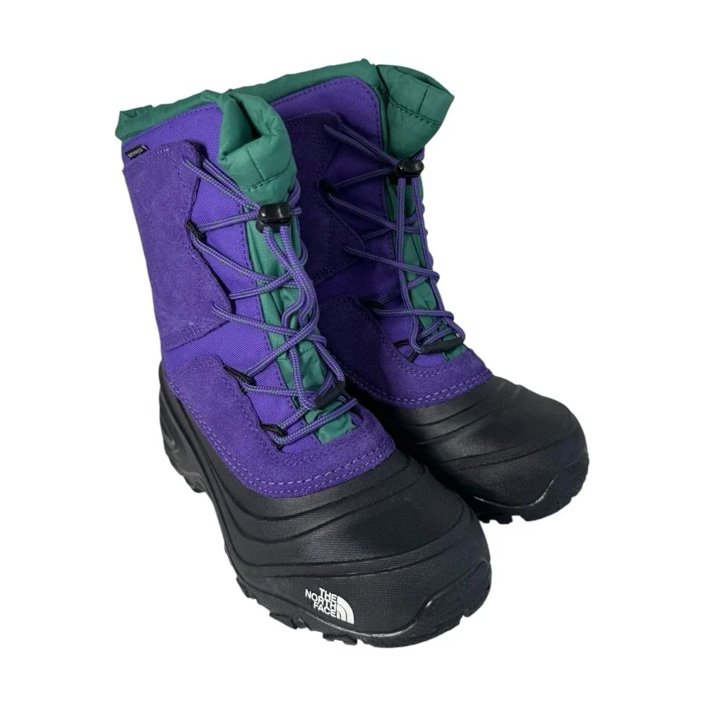 The North Face Alpenglow V Waterproof Snow Winter Boots Youth Size 4 No Box